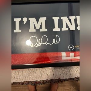 Pete Carroll Seattle Seahawks Signed “I’m In” Poster Win Forever Rare 1:1 19x15